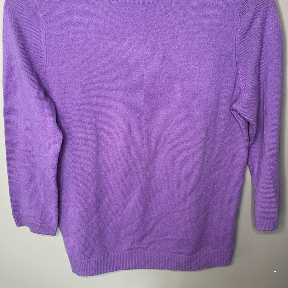 Talbots Pure Cashmere 3/4 Sleeve Sweater - Picture 5 of 9